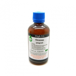 Основа для приготовления жидкостей High VG 3 мг 100 мл